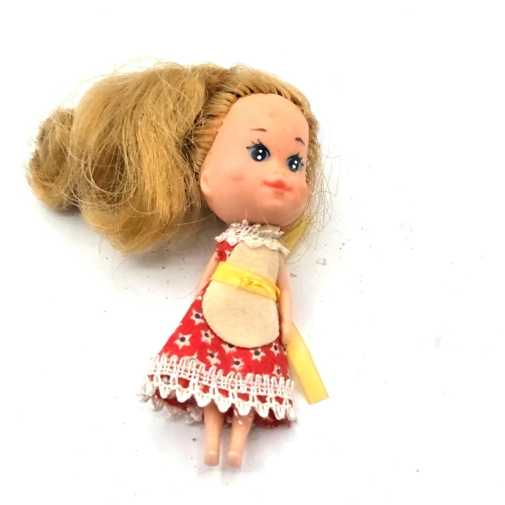 The Littles Miniature Belinda Doll in Origional Dress 1980s Toys Mattel  VINTAGE